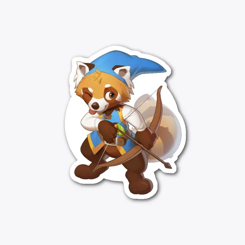 Adventurer Panda Sticker