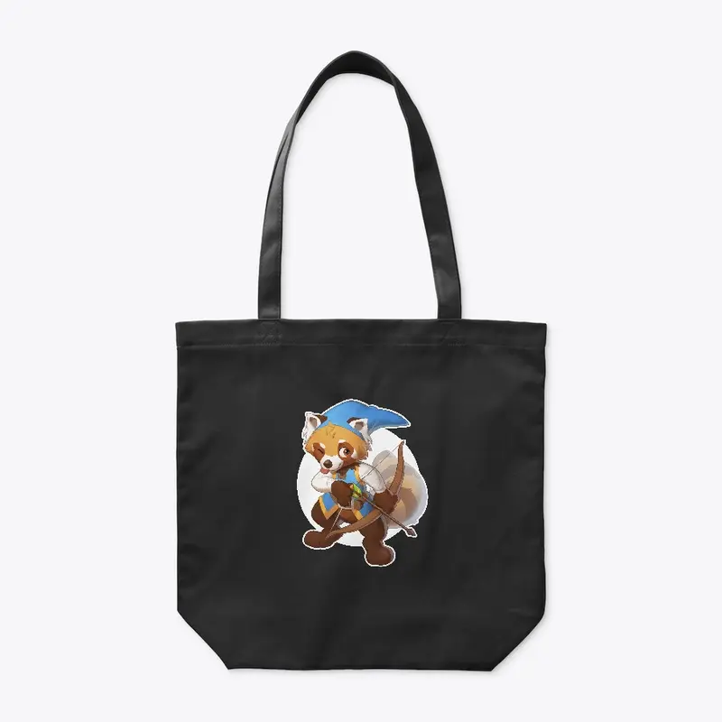 Organic Tote Bag with Adventurer Panda