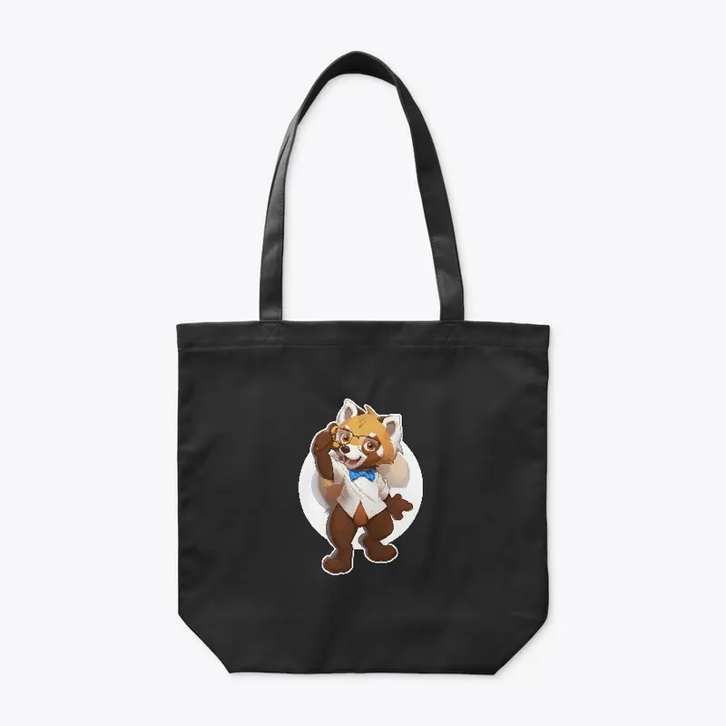 Organic Tote Bag with smart Panda